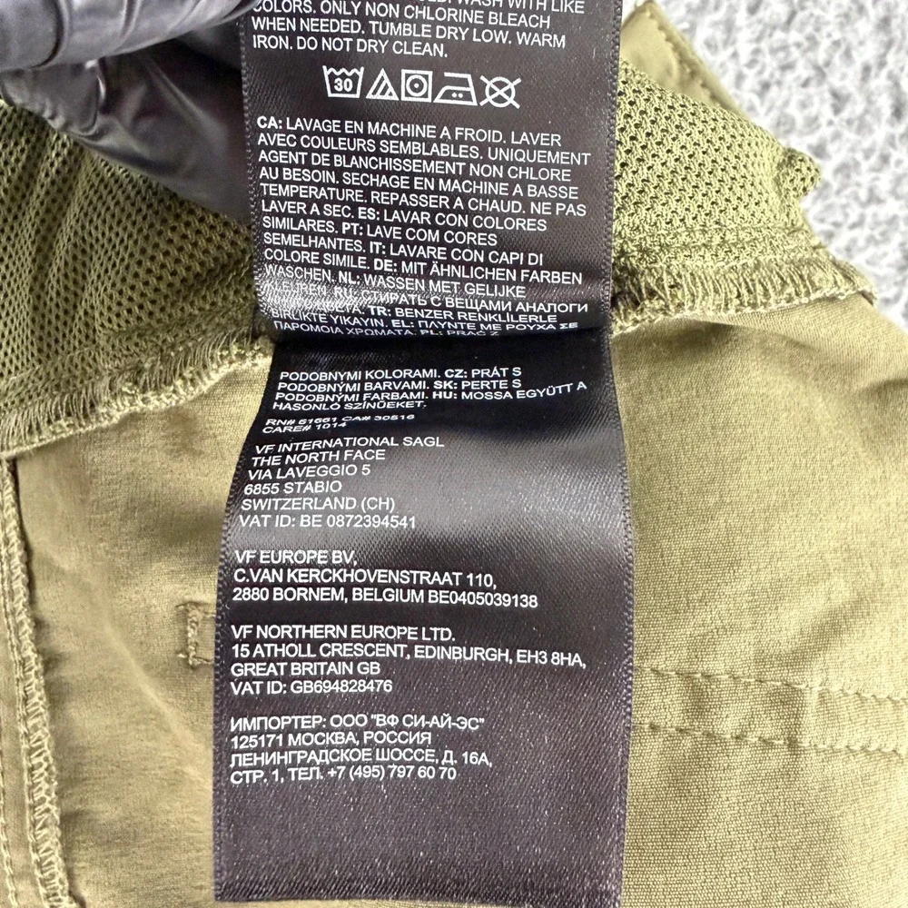 The North Face‎ Hiking Pants Mens 34 Green Nylon Stretch Straight Leg Outdoor